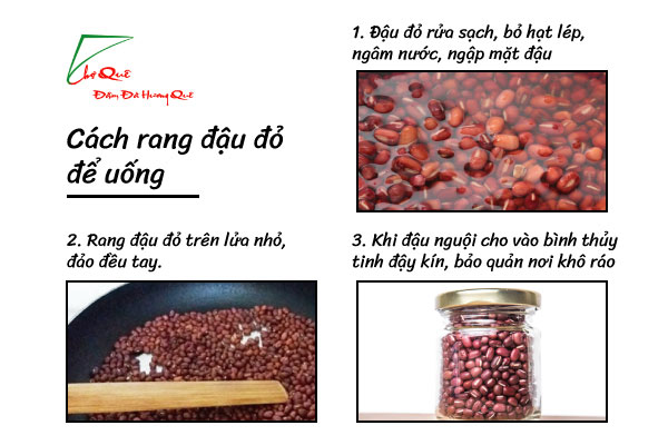 Cách làm trà đỗ đỏ